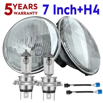 Kit de carcasa de faros halógenos LED redondos 2X 7" pulgadas para Suzuki Samurai 1986-1995 Foto 1 de 4