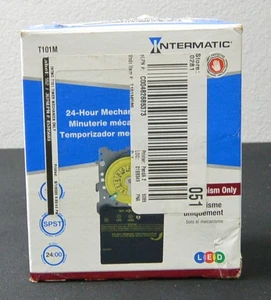 Intermatic T101M 24-Hour Mechanical Timer SPST Mechanism - Gray - Picture 1 of 2