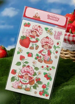 Strawberry Shortcake 2 Sheets Of Graphic Stick on Tattoos Temporary Removable