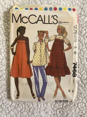 Patrón de costura McCall’s 7468 años 80 talla 16 SIN CORTAR Foto 1 de 4