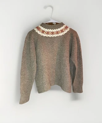 Suéter para mujer Northern Isles 100 % lana Aran irlandés cuello redondo talla 40 (US 8) Foto 1 de 4