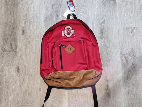The Northwest Company Scarlet Ohio State Buckeyes Playbook Backpack New With Tag Cover