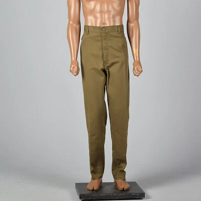 Pantalones de mezclilla XL de los años 80 para hombre marrón Levi's tiro alto pierna cónica cremallera años 80 de colección Foto 1 de 4