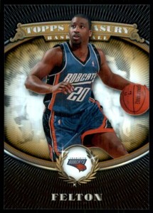 2008-09 Topps Treasury Refractors Bronze Raymond Felton 432/999 Charlotte