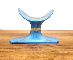 King Tutankhamun's Turquoise Blue Headrest: Rare Museum-Sized Replica - Picture 1 of 13