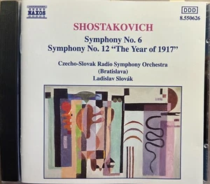 SHOSTAKOVICH - Symphonies Nos. 6 & 12 - Ladislav Slovak CD 1993 Naxos Exc Cond! - Imagen 1 de 2