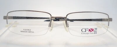 Encantador CFX 7176 GR 56-19 Monturas de gafas Memoria flexible Metal Foto 1 de 4