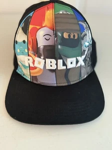Roblox Hat Embroidered Youth One Size Fits Most Adjustable Snapback Black - Picture 1 of 4