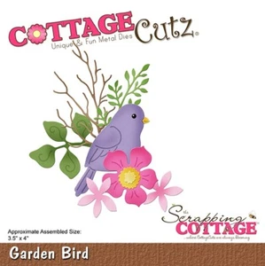 CottageCutz GARDEN BIRD Metal Cutting Plate Die CC-441 Cottage Cutz - Picture 1 of 1