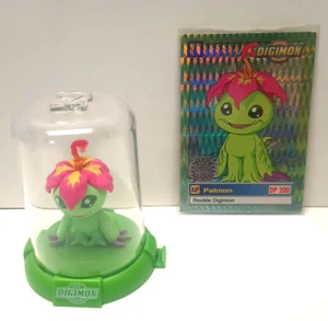1999 Holo Stamped Card + Matching Digimon Digital Monsters 2" Palmon Figure - Imagen 1 de 13