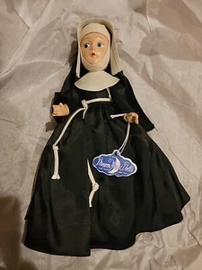 Vtg '40s 12" Composition Nun Doll Original Habit Dreamworld Painted Blue Eye - Picture 1 of 7