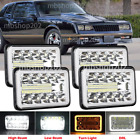 4PCS 4x6 Inch LED Sealed Beam DRL Headlight Fit Chevrolet Monte Carlo 1980-1988 Chevrolet Monte Carlo