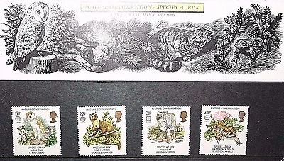 Royal Mail Mint Stamps 171 20th May 1986 Nature Conservation Species At Risk  - Image 1 of 3