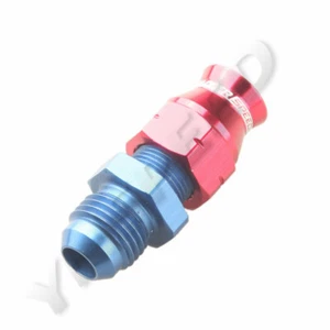 -8AN AN8 Male To 1/2" Hard Line Tube Adapter Straight Aluminum Fitting Red/Blue - Imagen 1 de 6