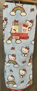 New Hello Kitty & Rainbows Blue Sky Plush 60 x 90 Twin Throw Blanket With Tag - Picture 1 of 7