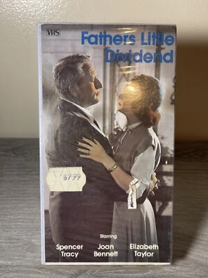 Father's Little Dividend VHS, 1985, EP, B/W) Spencer Tracy, Elizabeth Taylor NEW - Image 1 of 2
