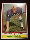 1974 Topps #57 Vikings Milt Sunde Football Card