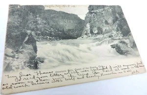Shoshone Falls Kanon der Grand Co Vintage Postkarte 1905 gebraucht verschickt Wasserfall - Bild 1 von 6