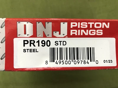 DNJ PR190 10-11 Standard Piston Ring Set For Kia Soul 1.6L L4 DOHC 16v - Image 1 of 3