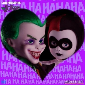LDD Living Dead Dolls Classic THE JOKER & HARLEY QUINN Action Figures DC MEZCO - Picture 1 of 4