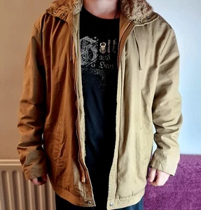 Vintage Simon Kessel Australia Jacket Faux Fur Lined Size 120cm Chest 2XL - Picture 1 of 10