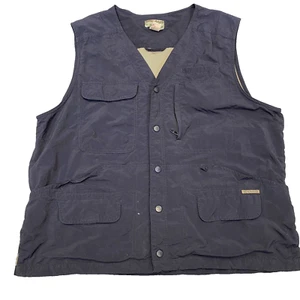 Royal Robbins Vest Men's XL Outdoor Utility Black Pockets Nylon Camping Fishing - Picture 1 of 8