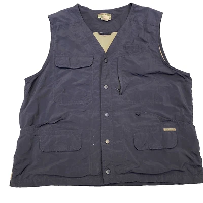 Chaleco Royal Robbins Para Hombre XL Exterior Utilidad Negro Bolsillos Nylon Camping Pesca Foto 1 de 4