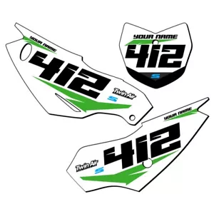 KLX 230 R SG64 Custom MX Number Plates Senge Graphics Kit Compatible with - Picture 1 of 4