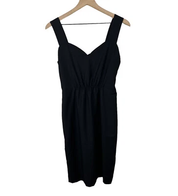 Nuevo con etiquetas Vestido Narciso Rodriguez Para Mujer Negro Lana Sin Mangas Talla 4 EE. UU. Foto 1 de 4