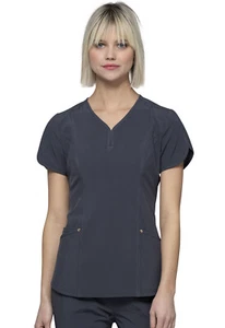 Pewter HeartSoul Scrubs V Neck Top HS725 PWPS - Picture 1 of 6