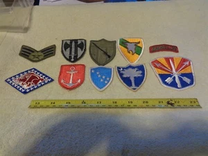 10 Military Patches (Five ARNG) new (BOX#PIKE Bag#BX1) - Picture 1 of 2