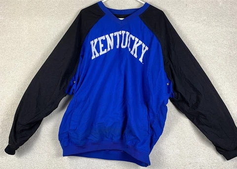 Vintage Kentucky Wildcats Sweatshirt XL NCAA Blue Adult Size XL Pullover Cover