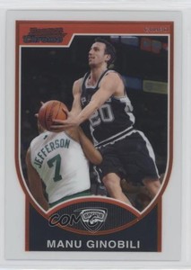 2007-08 Bowman Draft Picks & Stars Chrome Manu Ginobili #51 HOF