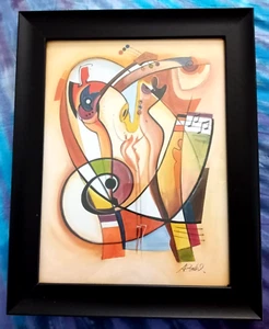 Wild Party PARTY ANIMALS Alfred A. Gockel FRAMED ARTWORK Print 19 x 15 FAST SHIP - Picture 1 of 8