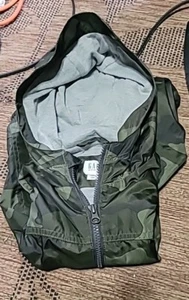 Gap Kids Camo Fall Rain Jacket Size Small - Picture 1 of 6