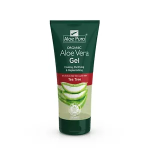 Aloe Pura Aloe Vera Gel with Tea Tree, Vegan, Cruelty Free, Paraben & SLS Free - Picture 1 of 5