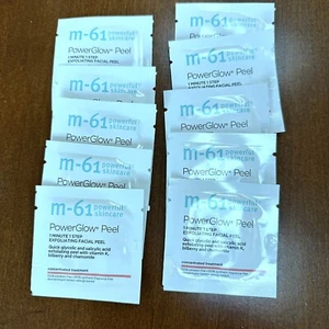 M-61 PowerGlow Peel 1 Minute 1 Step Exfoliating Facial Peel 10 Treatments - Picture 1 of 3