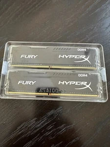 Kingston HyperX Fury 8GB (2x4GB) DDR4 2400Mhz RAM HX424C15FBK2/8 - Picture 1 of 2