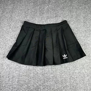 Adidas Girls Club Pleated Athletic Tennis Skirt Black Activewear Women's Size M - Picture 1 of 7