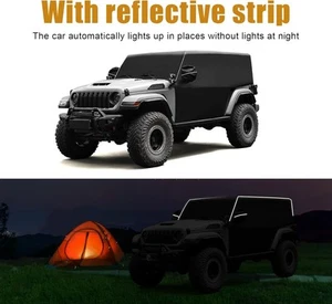 For Jeep Wrangler JK JL 2007-2024 Waterproof Sun UV Protection Cover Thickened - Picture 1 of 7