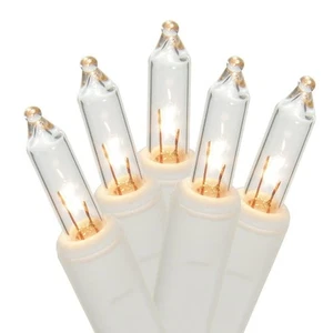 Holiday Time Incandescent Mini Christmas String Light Warm White 100-Count 6.9m - Picture 1 of 4