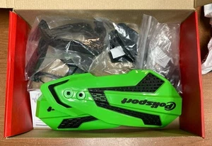 Polisport MX Flow Handguards Green/Black #8308200011 for Suzuki/Kawasaki/Yamaha - Picture 1 of 6
