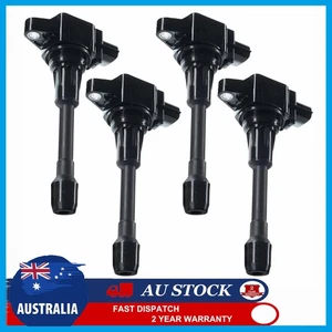 4PCS Ignition Coils Pack For Nissan X-Trai T30 T31 Infiniti QX70 Renault Koleos - Picture 1 of 13