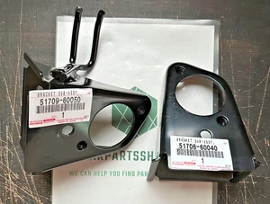 TOYOTA LAND CRUISER PRADO 95 SOPORTE CARROCERÍA TRASERO LR SET MONTAJE Genuino - Imagen 1 de 2
