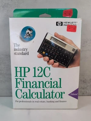 Hewlett Packard HP 12C Financial Calculator Manual Case Real Estate, Finance NEW - Image 1 of 4