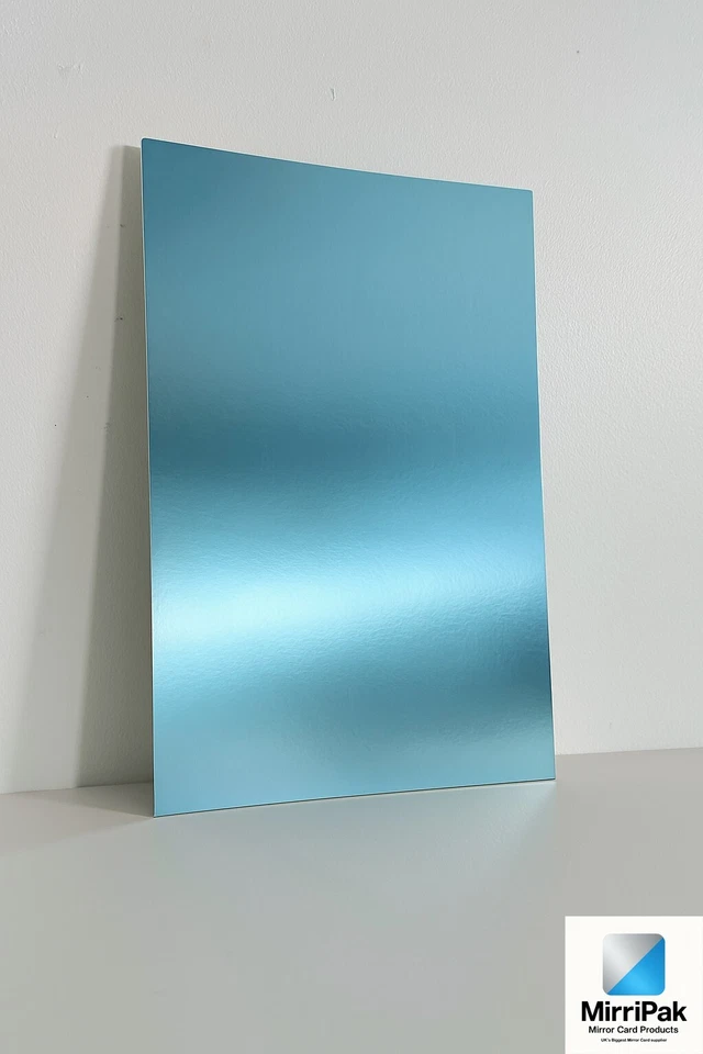 250 Blue Breeze Bulk Pack Mirror Card 280gsm A4 Shine Premium Crafting Metallic - Image 1 of 2