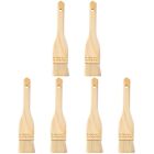 6 pcs Wool Basting Brush Wooden Handle Pastry Brush BBQ Sauce Brush for Cooking