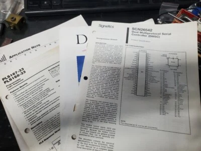 ham amateur radio 1980s/90s IC manuals SCN26542, OKI ECG products, AMD PLD rare - Image 1 of 4
