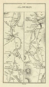 #36 Dublin to Londonderry. Lifford Strabane Omagh Tyrone TAYLOR/SKINNER 1778 map - Picture 1 of 2