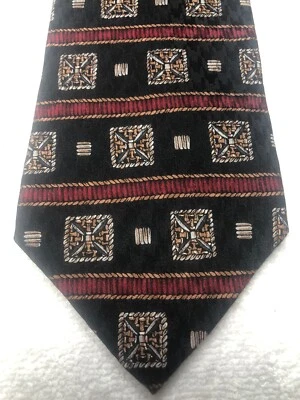 MUSEO METROPOLITANO DE ARTE CORBATA PARA HOMBRE NEGRA CON ROJO MARRÓN GRIS 4 X 60 Foto 1 de 4